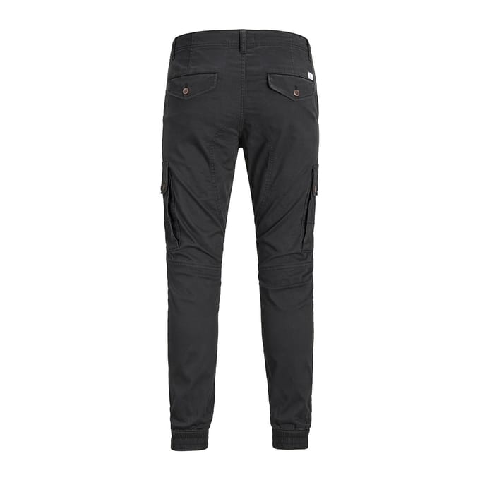 Jack & Jones - Heren Broek Paul Warner Cargo - Zwart - Maat 29/32