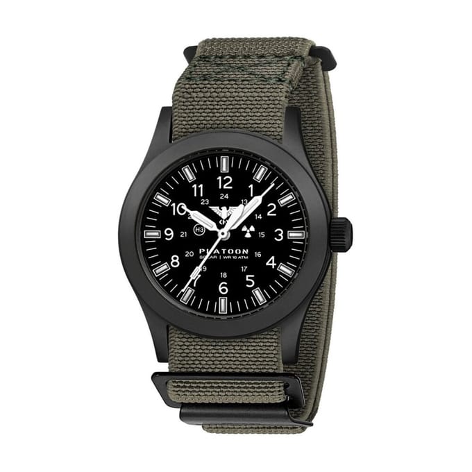 KHS - KHS.PLABSSF.DFSGO - Polshorloge - Heren - PLATOON Black Steel Solar