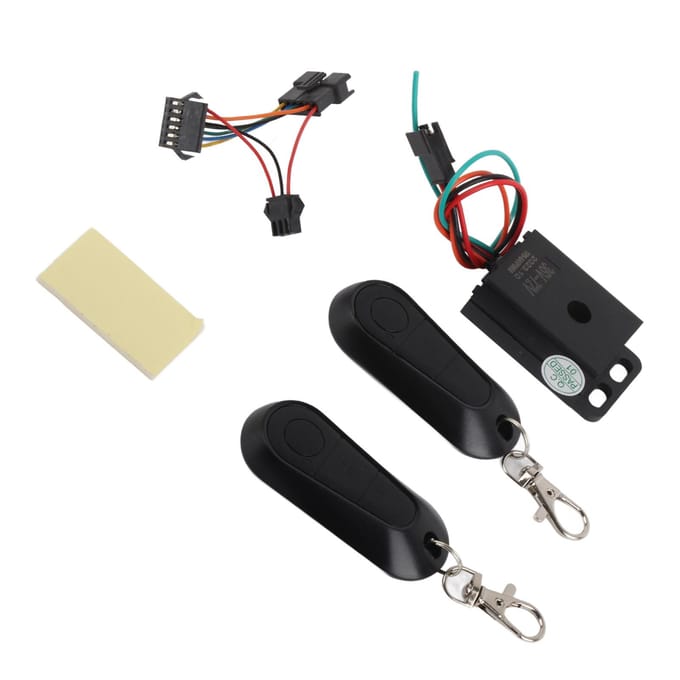 Elektrische Fiets Alarm Systeem One Touch Start Universeel Elektrische Scooter Anti Diefstal Apparaat 36?72V black
