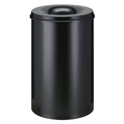 V-part - Vlamdovende papierbak 110 ltr - Steel - zwart