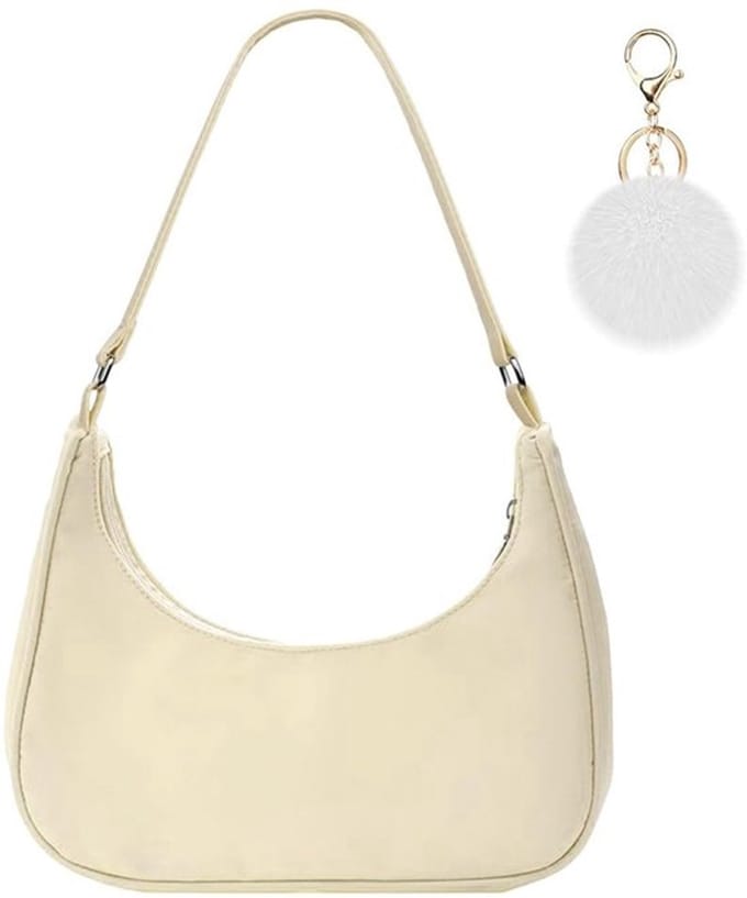 Allecto - Schoudertas voor dames - Y2K-stijl - Miniformaat - Wit