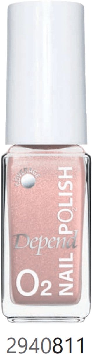 Dependcosmetic|nagellak|O2|nailpolish|Nude/oudroze met shimmer|811|5ML