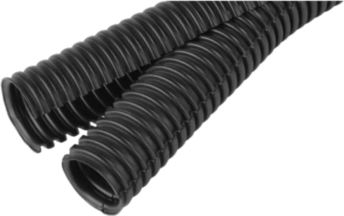 Frankische flexibele buis deelbaar 20mm UV bestendig - zwart per rol 50 meter