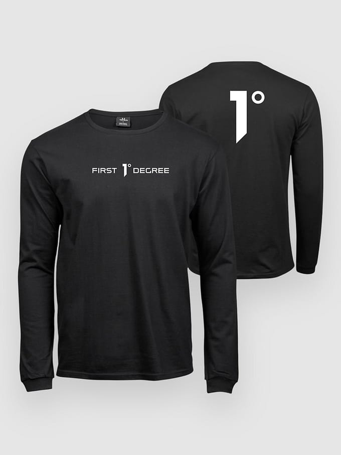 First Degree Team Long Sleeve Tech Tee zwart