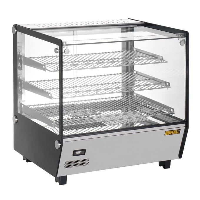 Buffalo vierkante aanrecht Geverwarmde display merchandiser 120L