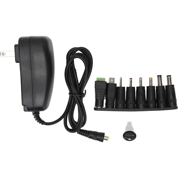 Multifunctionele 30W Universele Voedingsadapter met USB-poort Spanning Instelbare Voedingsadapter US Plug black