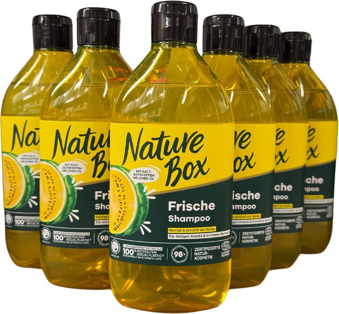 Nature Box - Melon - Shampoo - Haarverzorging - Voordeelverpakking - 6 x 385 ml