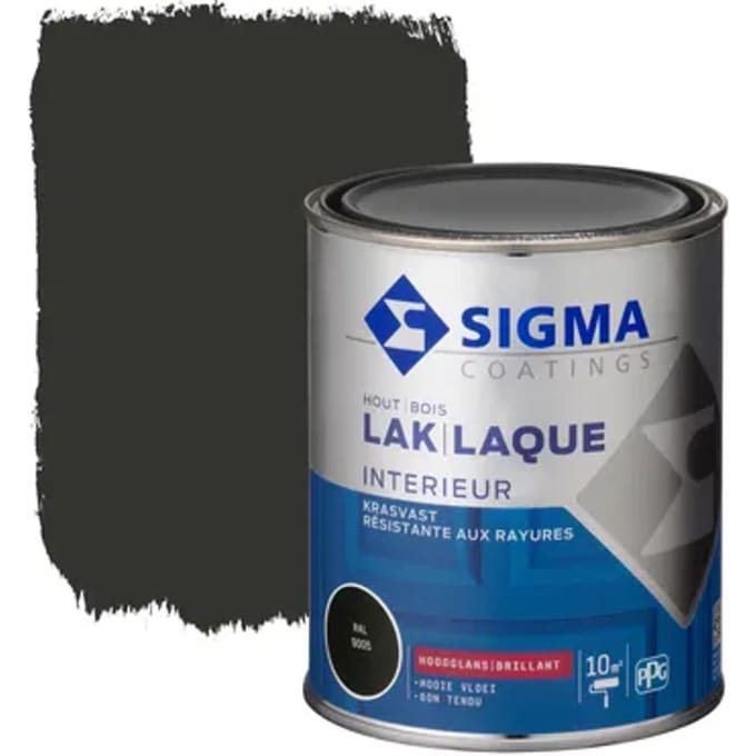 Sigma Lak Interieur Glans Ral 9005 0,75l