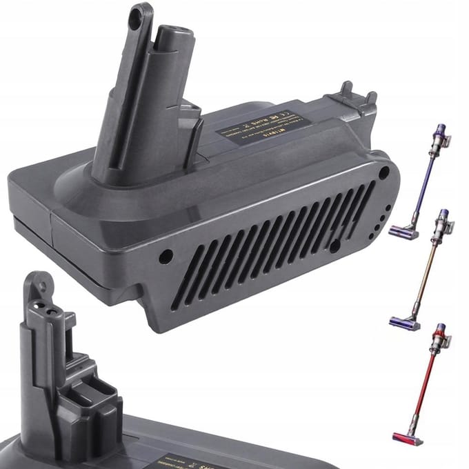 Rosfix Adapter Batterij Vervanging - ABS Duurzaam, Geschikt voor Bosch 18V BAT622/BAT609, Dyson