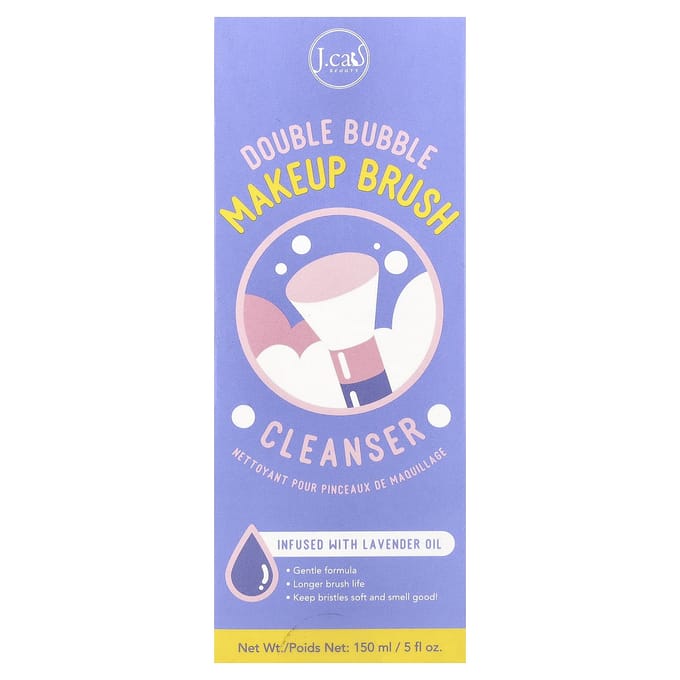 J.Cat Beauty, Double Bubble Make-up Kwastenreiniger, 150ml (140 ml) beige