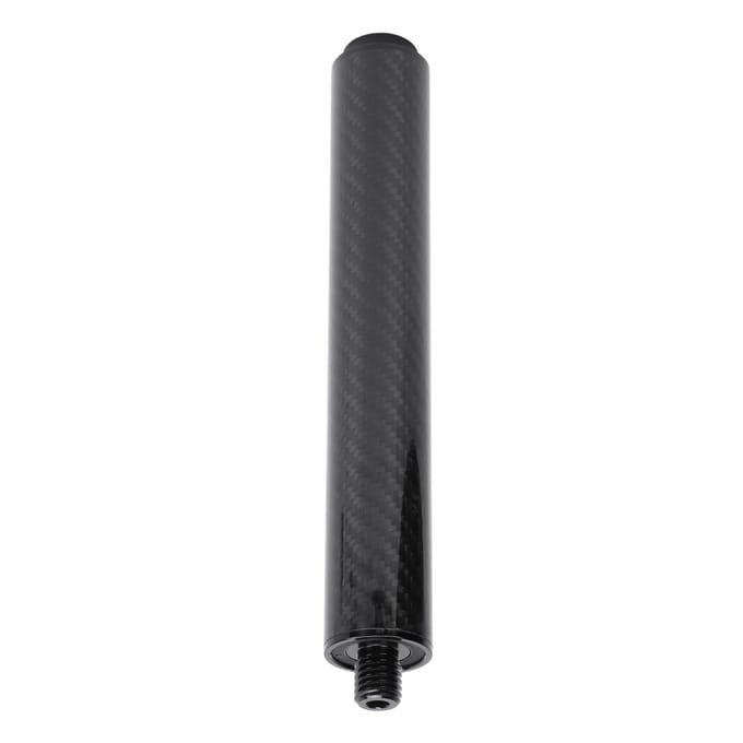 Biljart Pool Keu Verlengstuk 8 Inch Koolstofvezel Pool Keu Verlengstok met Rubber Achterplug voor black