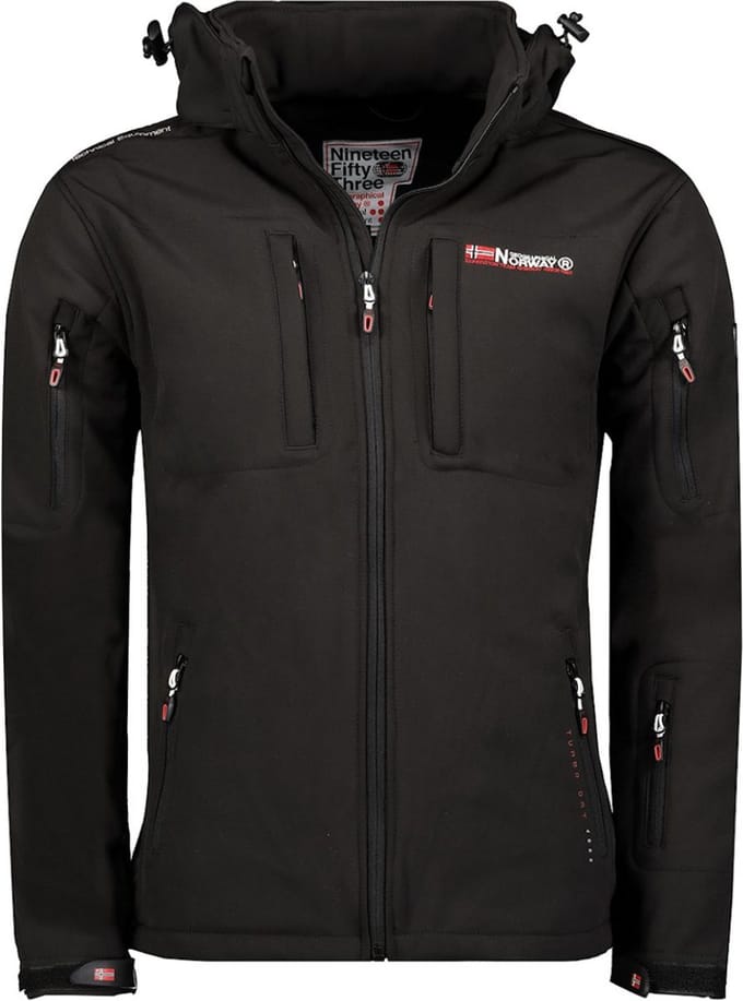 Geographical Norway Softshell Heren Jas Tunar Afneembare - S