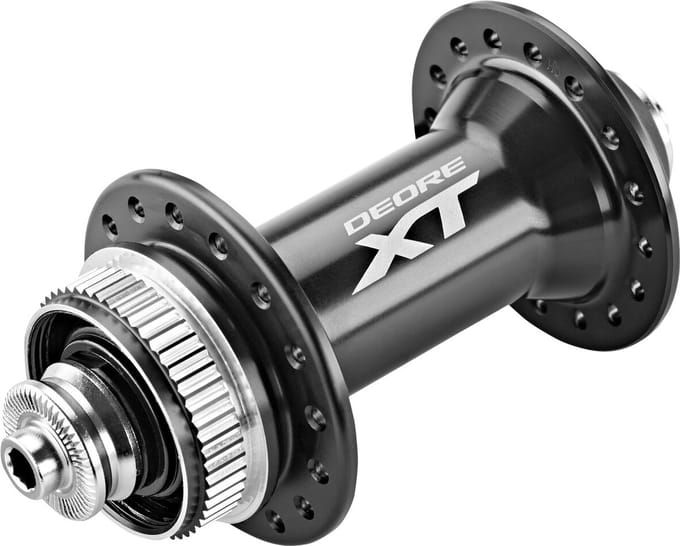 Voornaaf schijfrem centrale vergrendeling 32h Shimano Deore XT HB-M8000