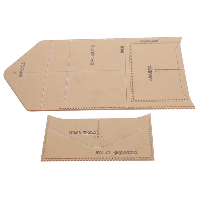 Acryl DIY Sjabloon Envelop Tas Patroon Transparant Stencil Ambacht Handgemaakte Benodigdheden beige