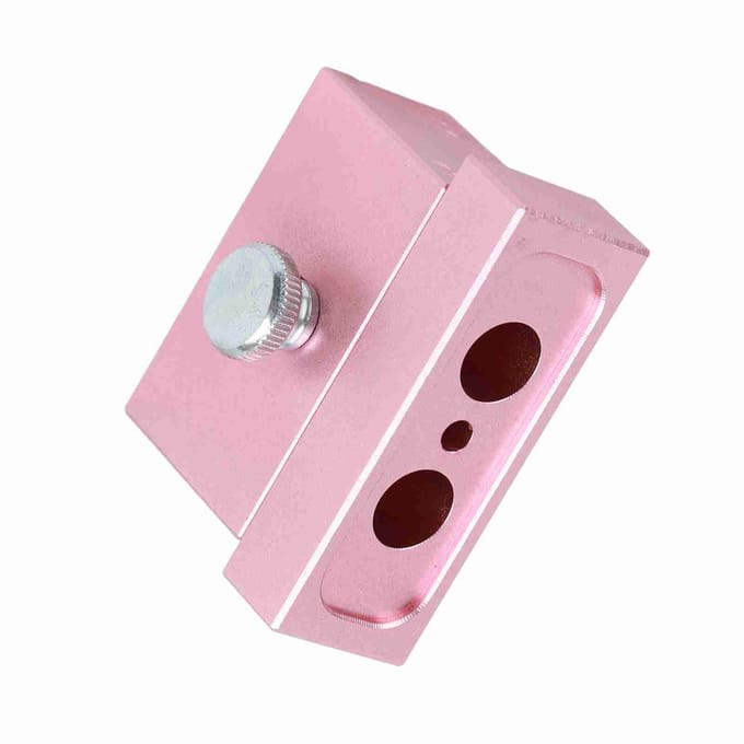 Moule à rouge à lèvres en alliage d'aluminium, or Rose, double usage, outil de fabrication de baume à lèvres, DIY, 12.1 (2 trous) pink