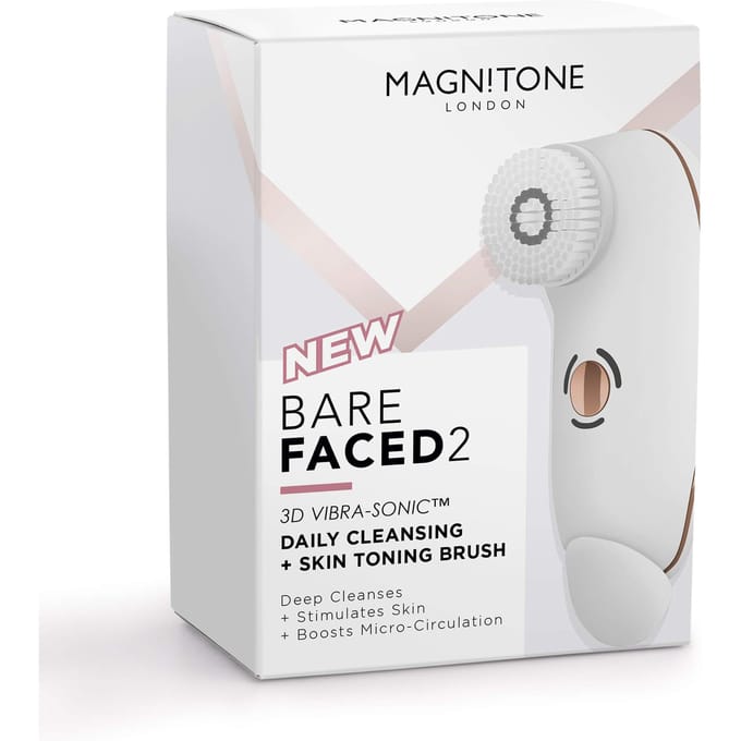 Magnitone Barefaced 2 3D Vibra-Sonic Daily Cleansing Brush Borstel White