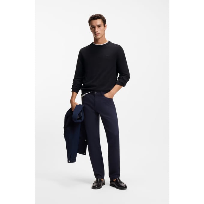 Regular fit gebreide pullover van puur katoen model 'UPCAS'