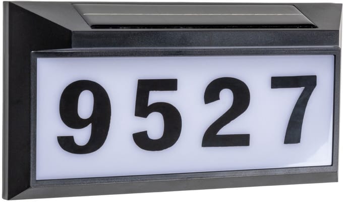 Solar-LED huisnummerbord 15 lm 6000K
