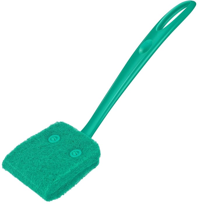 Dailygoods - Aquarium Algen Schraper Spons Borstel - 25CM Antislip Handvat