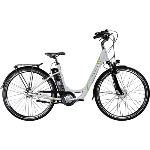 ZÜNDAPP Elektrische fiets City Z510 (wit groen)
