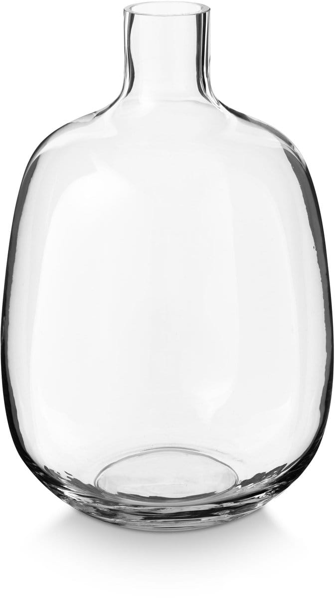 vtwonen Vaas - Bloemenvaas van Glas - Transparant - 27x39.5cm