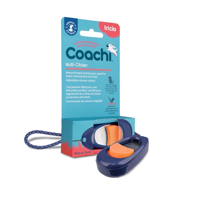 Coachi Multi-Clicker Voor Honden - navy