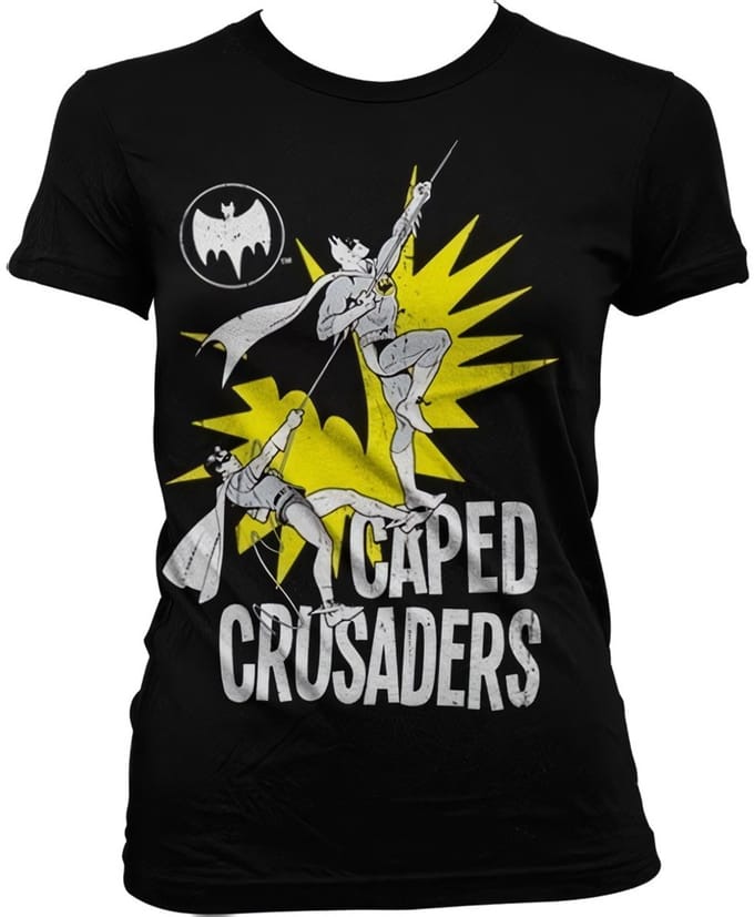 DC Comics Batman Dames Tshirt -S- Caped Crusaders Zwart