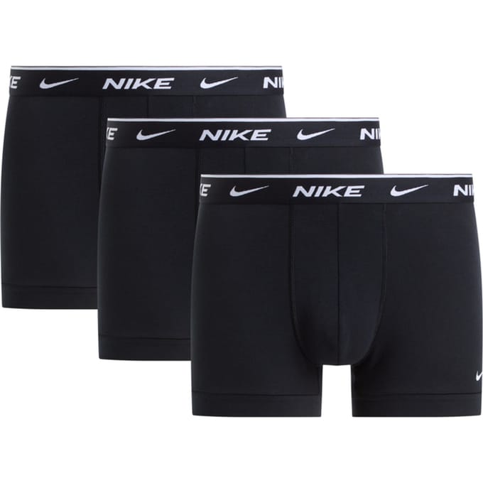 Nike Essential Cotton Stretch Trunk 3 Boxershorts Zwart K001