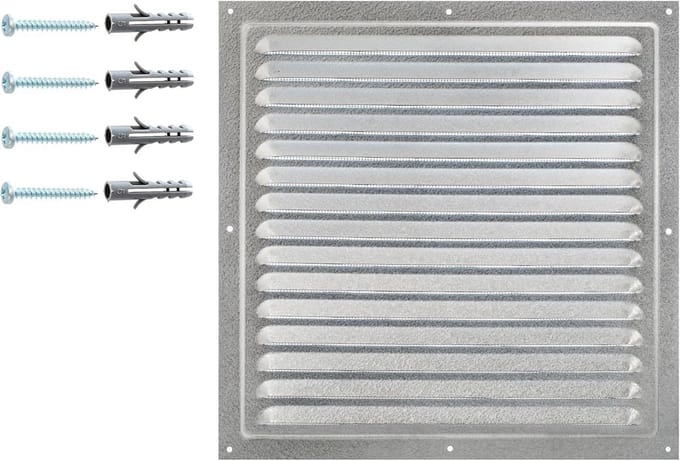 Ventilatierooster met Insectennet 30x30 cm - Weerbestendig en Duurzaam