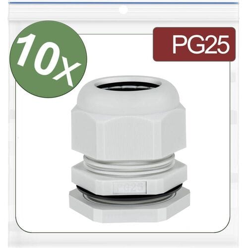 Quadrios 24CA398 Wartel PG25 Polyamide Grijs 10 stuk(s)