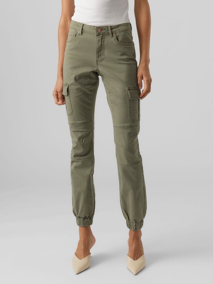 VERO MODA - VMIVY MR ANKLE CARGO PANTS NOOS - Dames - Broeken