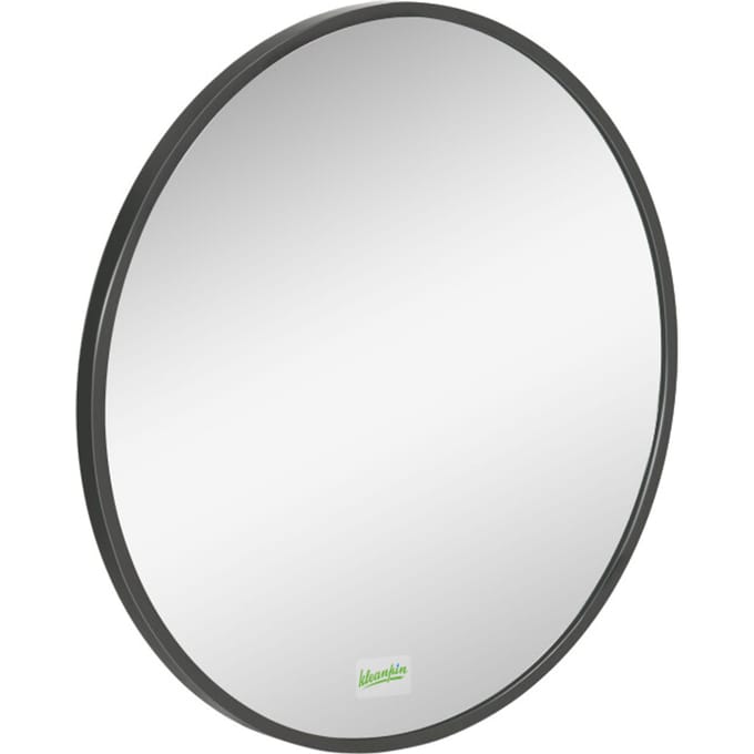 4goodz Ronde Spiegel 50 cm met Aluminium Frame - Zwart