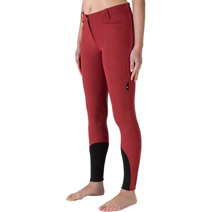 Rijbroek mid grip dames Equiline Eqash Strass