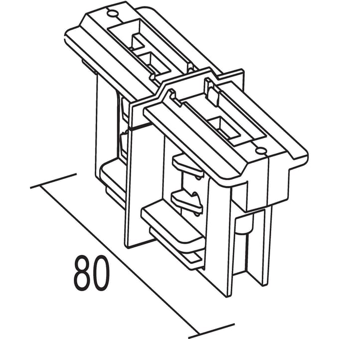 Ivela elektronische lengteverbinder, wit