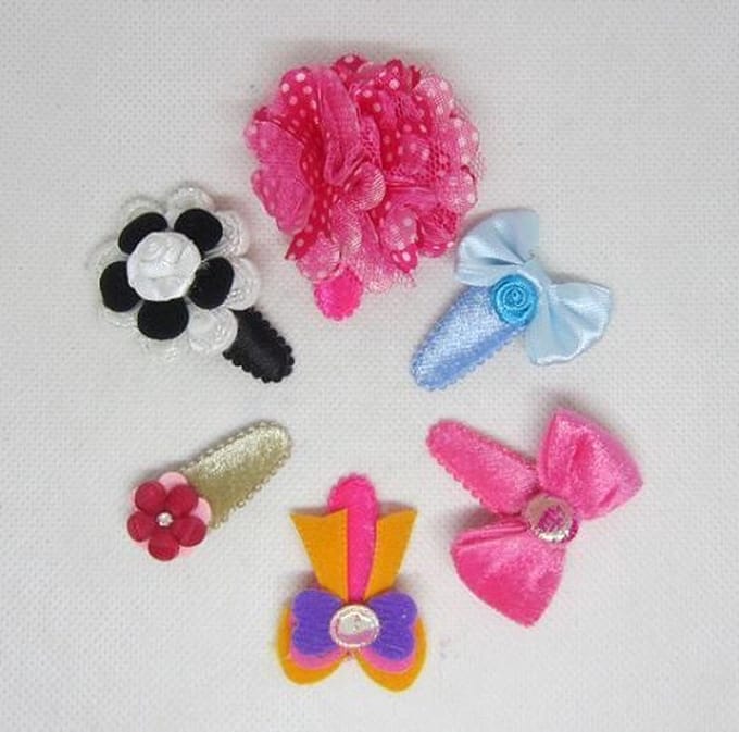 ZoeZo Design - Set van 6 - baby - peuter - haarclips - haarspeldjes - lengte circa 5 cm