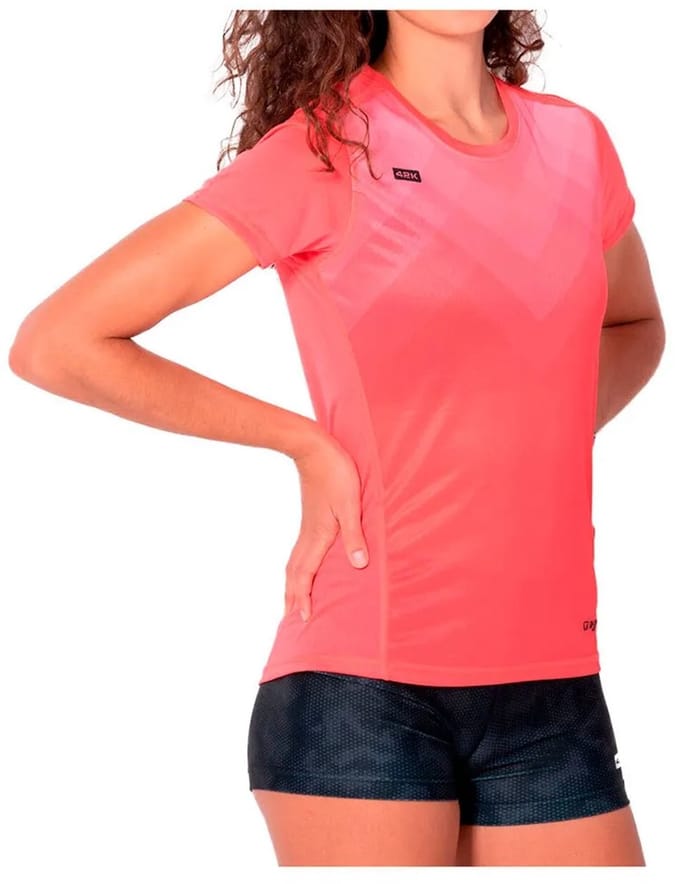 42k Running Motion T-shirt Met Korte Mouwen Oranje L Vrouw