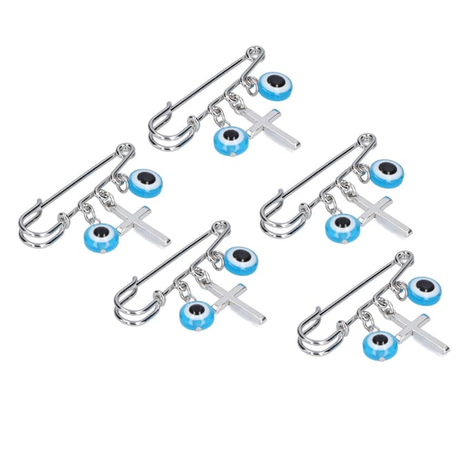5 Stuks Strass Broche Spelden Multifunctioneel Prachtig Vakmanschap Modeontwerp Blauwe Broches white