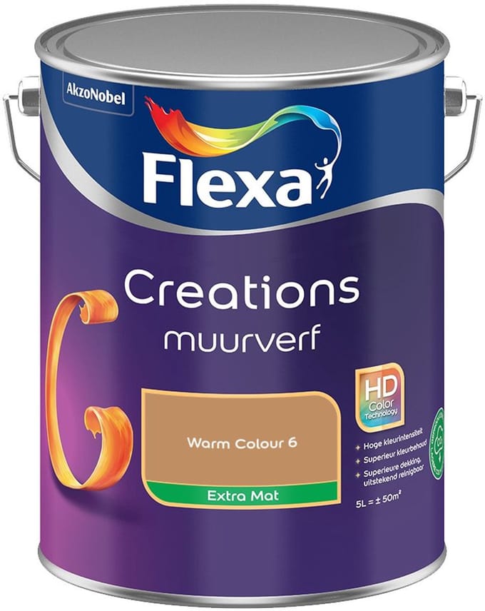 Flexa - Creations Muurverf Extra Mat - Warm Colour 6 - Mengverf - 5 L