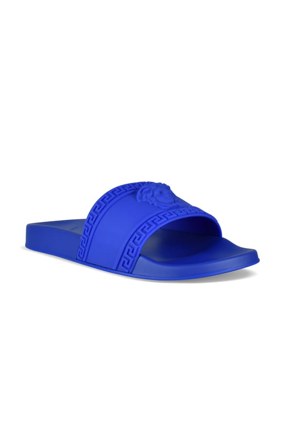 Versace Medusa-slippers blauw