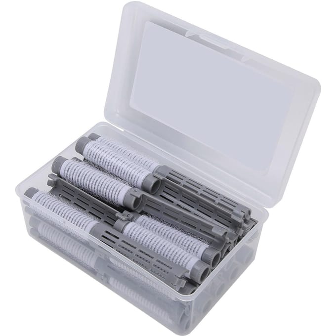 20 stuks Haar Permanent Staven Pluizige Permanent Staven Haarroller Kruller Kappersgereedschap Kit Grey