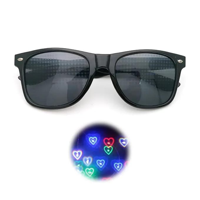 Damesmode Diffractieve Optische Vuurwerkbril Special Effect Zonnebril Volwassen Dans Lichtshow Zonnebril Damesbril