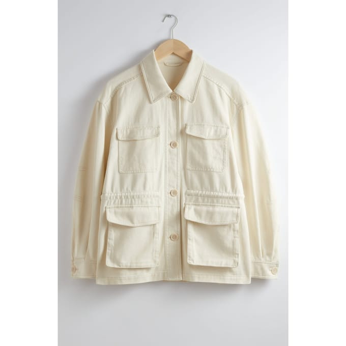 & Other Stories Asena Jacket White Größe: S | Militärjacken Outlet | Damen | Weiß