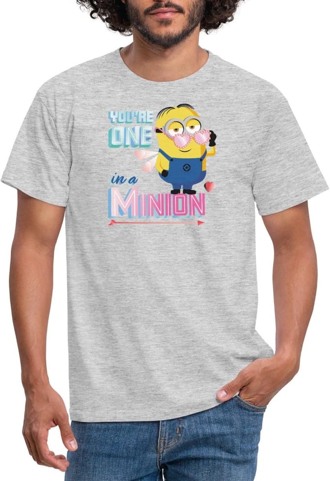 Minions Dave Youre One In A Minion Grappig Ontwerp T-Shirt Heren