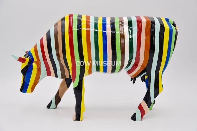 CowParade | Striped | Small (Als u 3 klein koopt krijgt u 1 gratis)