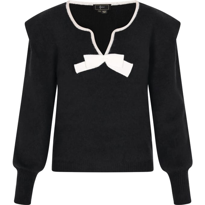 Faina Jumper Dames zwart wit