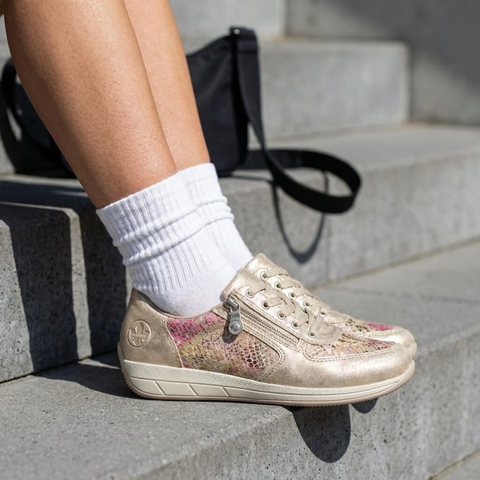 Rieker Sneakers beige Synthetisch - Maat 42