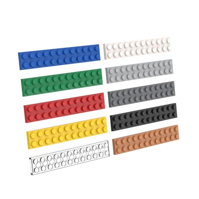 10ST 2445 2x12 Plaat Bouwsteen Plat ZELF MAKEN Componenten Bouwmoc Compatibel Assemblage Deeltje Creatief Cadeau Speelgoed 10PCS blue
