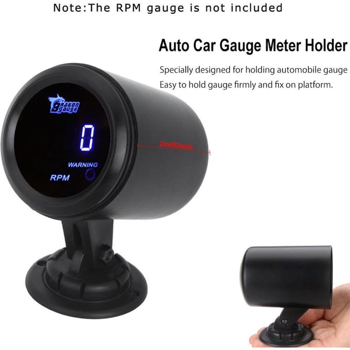 2in/52mm Auto Auto Meter Pod Houder Beker Montage black