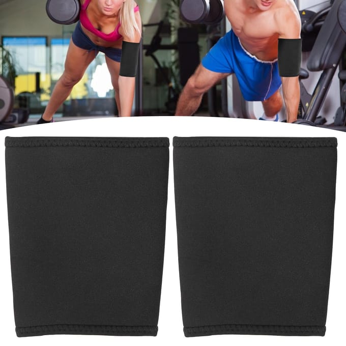 Manchon de compression amincissant en néoprène pour les bras L black