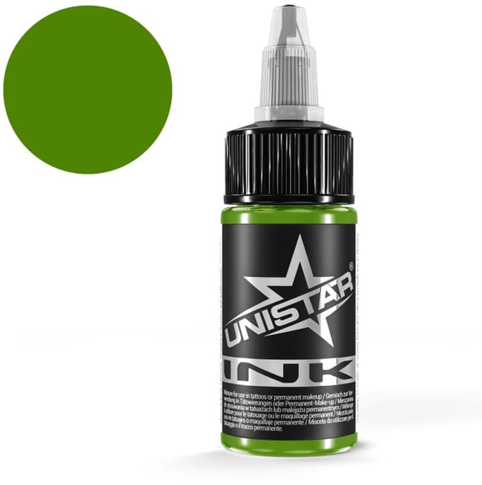 Unistar tattoo ink - Top Basic Green light - 30ml - Tattoeage inkt - groen
